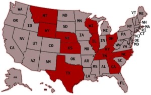 U.S. States with active participants in EduBenefit